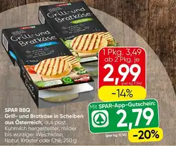Spar SPAR BBQ Grill- und Bratkäse in Scheiben aus Österreich Angebot