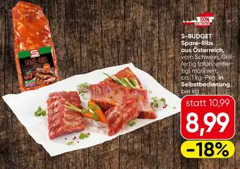 Spar S-BUDGET Spare-Ribs aus Österreich Angebot