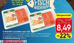 Spar S-BUDGET Lachsfilet natur XXL Angebot