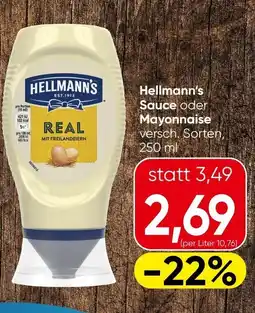 Spar Hellmann's Sauce oder Mayonnaise Angebot