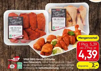 Spar SPAR BBQ Hendl-Grillteller aus Österreich Angebot