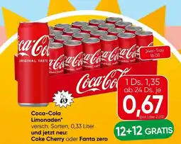 Spar Coca-Cola Limonaden Angebot