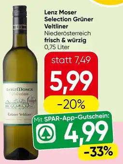 Spar Lenz Moser Selection Grüner Veltliner Angebot