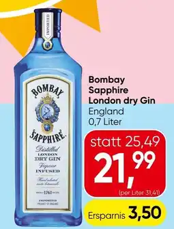 Spar Bombay Sapphire London dry Gin Angebot