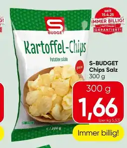 Spar S-BUDGET Chips Salz Angebot