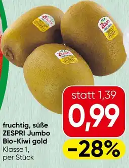 Spar fruchtig, süße Jumbo Bio-Kiwi gold Angebot