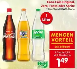 Interspar Coca-Cola Original, Zero, Fanta oder Sprite Angebot