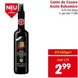 Interspar Conte de Cesare Aceto Balsamico Angebot