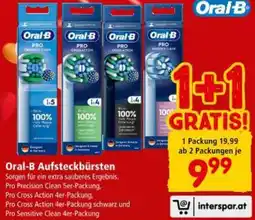 Interspar Oral-B Aufsteckbürsten Angebot