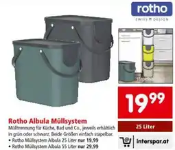 Interspar Rotho Albula Müllsystem Angebot