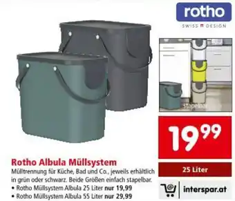 Interspar Rotho Albula Müllsystem Angebot