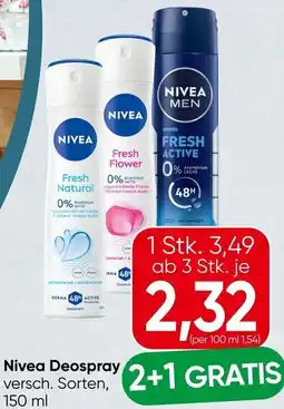 Spar Nivea Deospray Angebot