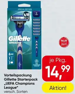 Spar Vorteilspackung Gillette Starterpack UEFA Champions League Angebot