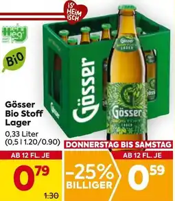 Billa Gösser Bio Stoff Lager Angebot