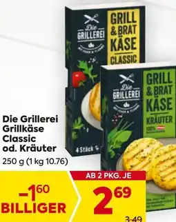 Billa Die Grillerei Grillkäse Classic od. Kräuter Angebot