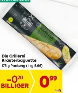 Billa Die Grillerei Kräuterbaguette Angebot