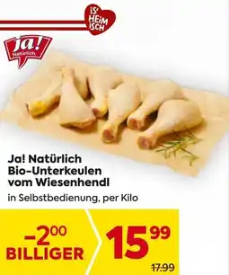 Billa Ja! Natürlich Bio-Unterkeulen vom Wiesenhendl Angebot