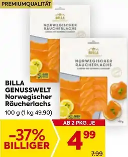 Billa Billa genusswelt norwegischer raucherlachs Angebot