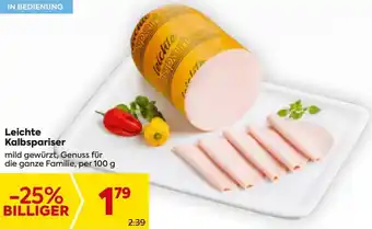 Billa Leichte Kalbspariser Angebot