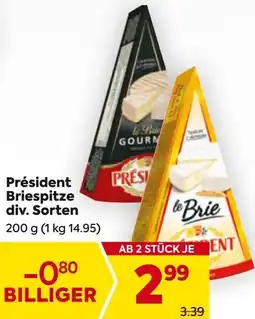 Billa Président Briespitze div. Sorten Angebot
