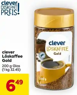 Billa clever Löskaffee Gold Angebot