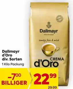 Billa Dallmayr d'Oro div. Sorten Angebot
