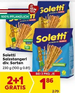 Billa Soletti Salzstangerl div. Sorten Angebot