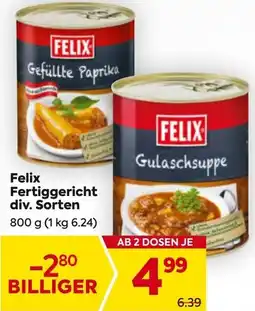 Billa Felix Fertiggericht div. Sorten Angebot