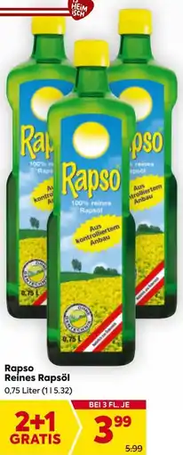 Billa Rapso Reines Rapsöl Angebot