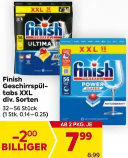 Billa Finish Geschirrspül- tabs XXL div. Sorten Angebot