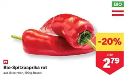 MPreis Bio-Spitzpaprika rot Angebot