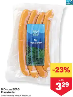 MPreis BIO vom BERG Frankfurter Angebot