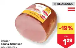 MPreis Berger Sauna-Schinken Angebot