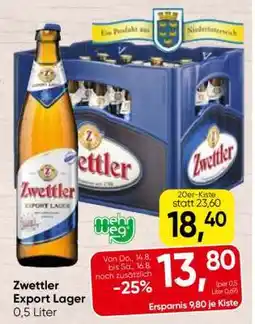 Spar Zwettler Export Lager Angebot