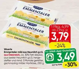 Spar Emmentaler mild aus Heumilch g.t.S Angebot