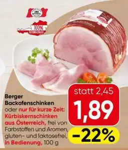 Spar Berger Backofenschinken Angebot