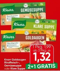 Spar Knorr Goldaugen Rindfleisch-, Gemüsesuppe oder Klare Suppe Angebot