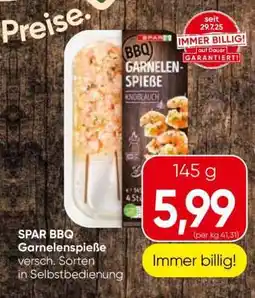 Spar SPAR BBQ Garnelenspieße Angebot