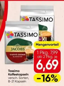 Spar Tassimo Kaffeekapseln Angebot