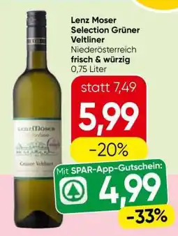 Spar Lenz Moser Selection Grüner Veltliner Angebot