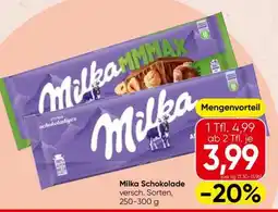 Spar MILKA SCHOKOLADE Angebot