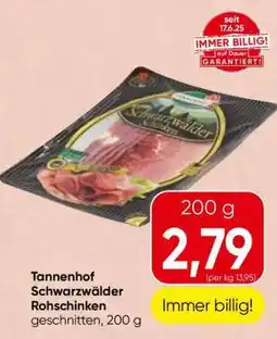 Spar Tannenhof Schwarzwälder Rohschinken Angebot