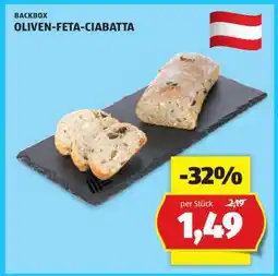 Hofer BACKBOX OLIVEN-FETA-CIABATTA Angebot