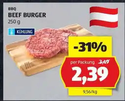 Hofer BBQ BEEF BURGER Angebot