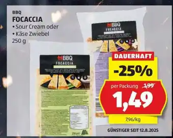 Hofer BBQ FOCACCIA Angebot