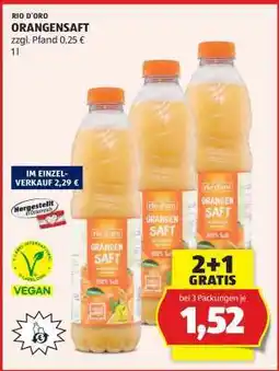 Hofer RIO D'ORO ORANGENSAFT Angebot