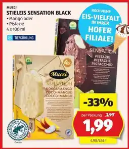 Hofer MUCCI STIELEIS SENSATION BLACK Angebot
