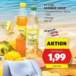 Hofer RIO D'ORO SOMMER SIRUP Angebot