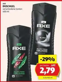 Hofer Axe Duschgel Angebot