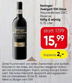 Eurospar Keringer Zweigelt 100 Days Angebot